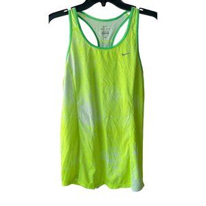 Nike Dri-Fit Women’s Medium M Med Neon Green Racerback Tank Top